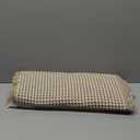 MIULEE Set of 2 Waffle Bathroom Rugs, Boho Bath Rugs Non Slip Washable, Super Absorbent Bath Mats, Ultra Soft Rubber Backed Shower Mats for Bathroom Floor, Tub, Brown & White, 18x30 Inch