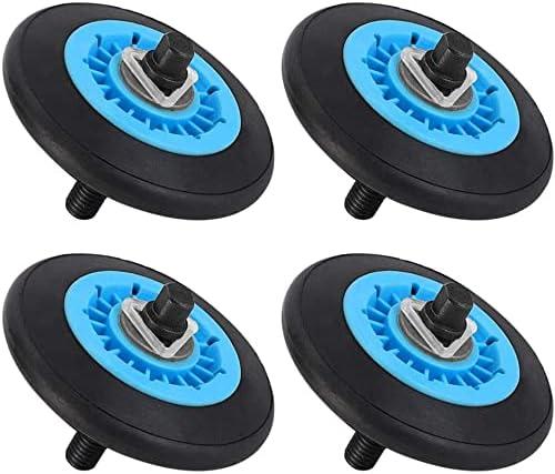 DC97-16782A Dryer Drum Roller compatible with Samsung Dryer Roller Replacement Kit - Replaces DC97-07523A PS4221885 AP5325135 WPW10177428-4 Pack - BY AMI PARTS