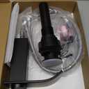 Ryuwanku Bathroom Faucet Matte Black Modern Waterfall Bathroom Sink Faucet with Single Handle Suitable for 1 or 3 Holes,Supply Deck Plate and Hose