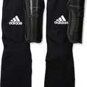 adidas Kids' Performance Sock Shin Guards (Large, Black/White)