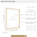 MCS Canvas Float Frames 24x30 Frame, Natural Woodgrain for Finished Canvases, Vertical & Horizontal Wall Hanging Large with Adhesive for Canvas Paintings (Pack of 1)