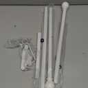 White Curtain Rods for Windows 28 to 48 Inch, 5/8" Diameter Heavy Duty Metal Splicing Adjustable Small Curtain Rod With Bracket(2.3-4 Feet)