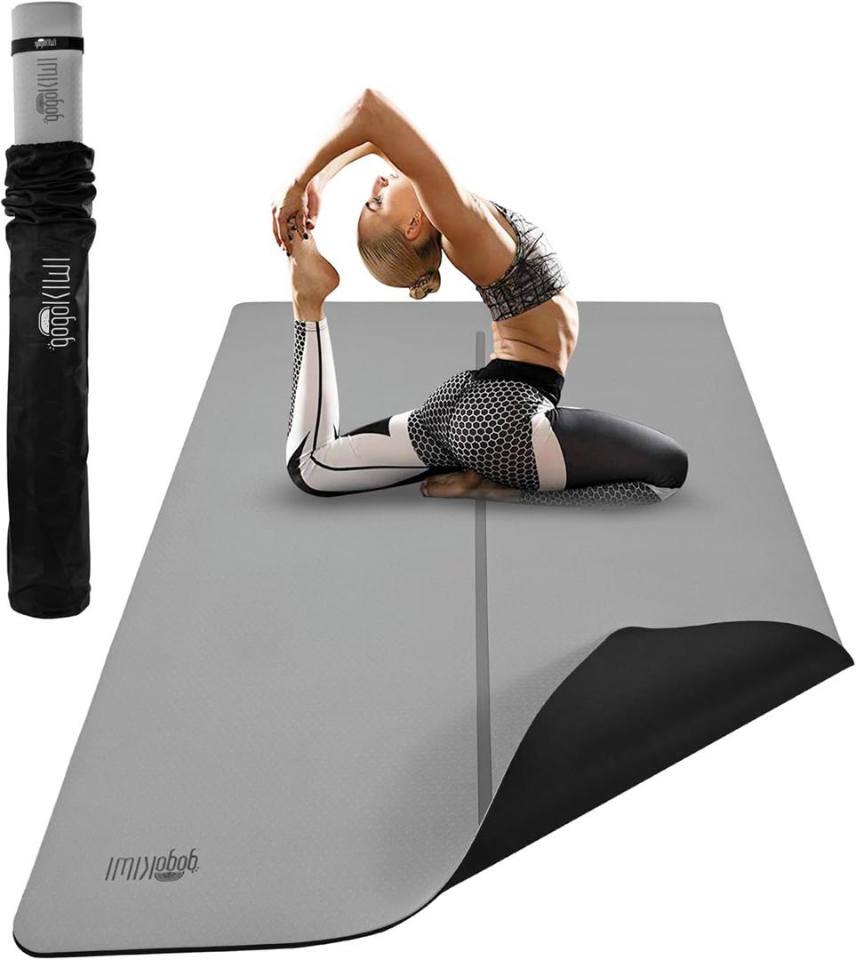 Gogokiwi Extra Large Yoga Mat 6'x4', Thick Exercise Mats for Home Workout