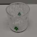 Booson 2 Pcs Christmas Glass Cups 16 oz Snowman Christmas Tree Icon Juice Glasses Double Old Fashioned Stemless Coffee Cocktail Cups Drinking Glassware for Holiday Xmas Party Supplies Gift