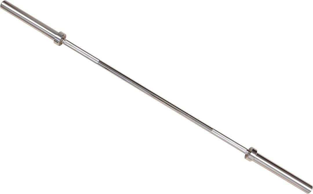 Signature Fitness Olympic Barbell, 6FT, Chrome