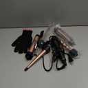 Lopeie 5 in 1 Wand Curling Iron Set, Hair Styling Tools with Thermal Brush and 4 Interchangeable Ceramic Barrels from 1/2 to 1 1/2 inch, Fast Heating, Dual Voltage Hair Curler, Gifts for Women (Rose Gold)