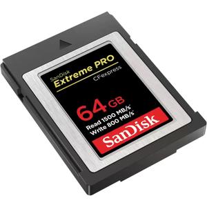 SANDISK 64GB Extreme PRO CFexpress Card Type B - SDCFE-064G-GN4NN