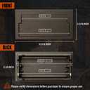 Cast Iron Fireplace Ash Dump Door, Fireplace Cover for Easy Ash Cleanup, Ideal for Living Rooms, Bedrooms, Patios, and Public Spaces, Black