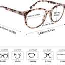 SIGVAN 3 Pack Reading Glasses Spring Hinge Stylish Readers Black/Tortoise for Men and Women 0.75 x