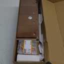 Forbena Walnut Brown Nursery Bookshelf Wall Mounted, Wooden Floating Book Shelves for Wall, Nursery Hanging Bookshelves for Baby Toddlers Kids Room Bedroom (Pine Wood, Walnut Color, 4-Pack) (16.5 Inch)