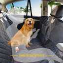 Vailge Dog Car Seat Cover for Back Seat, 100% Waterproof Back Seat Pet Cover for Dogs with Mesh Window, Scratch Prevent Anti-slip Dog Hammock for Car