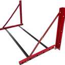 ROBLOCK Folding Tire Wheel Rack Wall Mount Multi-Tire Spare Carriers Garage (32"-48") x 22" x 22", Red