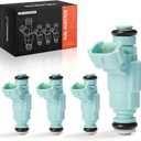 A-Premium Fuel Injectors Compatible with Hyundai Elantra 2006-2012 & Kia Soul 2010-2011, Spectra 2007-2009, L4 2.0L, 4-PC Set, Replace# 3531023800