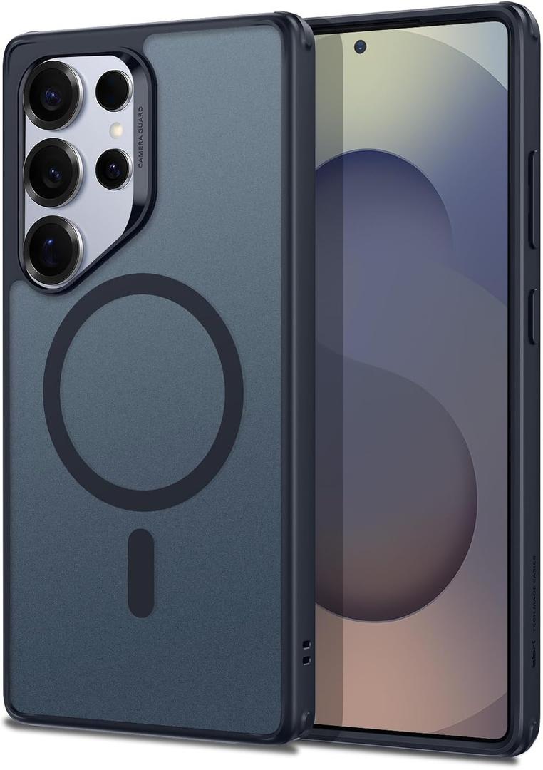 ESR for Samsung Galaxy S25 Ultra Phone Case, Compatible with MagSafe, Magnetic Case for S25 Ultra, Military-Grade Protection, Yellowing Resistant, Classic Series, Frosted Blue