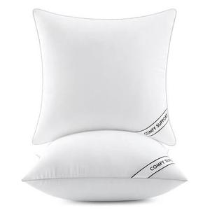 MIULEE 26x26 Inch Euro Pillows Inserts, Pack of 2 Down Alternative Virgin Filling Comfy Support Throw Pillows for Sofa Couch Bed