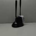 MR.SIGA Toilet Plunger and Bowl Brush Combo for Bathroom Cleaning, Black, 1 Set (One Size)