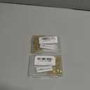 Fishing Barrel Swivels Snaps, 100pcs Snap Swivels Fishing Tackle Leader Line Lure Connector Accessories High Strength Solid Rings for Saltwater Freshwater, Gold, 10#
