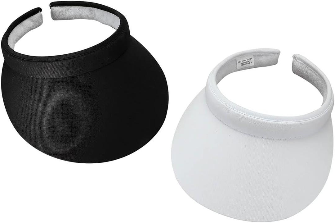 Women's Sun Visors Set of 2 (Black/Grey)