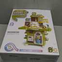 Kids Kitchen Playset Mini Play Kitchen Toy for Toddlers with Stove, Sound & Light Pretend Cooking Toys for 3 4 5 Year Old Boys Girls Gifts (Green)