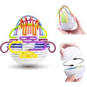 2 x Khelna Sensory Activity Ball with 20 Strings | Fidget Toy for Kids with Autism, ADHD, and Anxiety | Stress Relief Toy for Toddlers | Kids Ages 3 to 12 | Adult