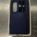 Vizvera for Samsung Galaxy Z Fold 7 Case RFID Wallet with Cards Holder[Kickstand][Camera Cover] Shockproof Silicone Protective Phone Case for Z Fold 7 2025-Blue