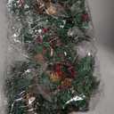 Jexine 8 Pieces Mini Christmas Wreaths for Kitchen Cabinet Small Christmas Candle Rings Wreaths Pillars Candle Rings Table Centerpieces Hanging Garlands for Front Door Window Decor (No Red Ribbon)