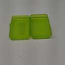 Enday Pencil Box Green, Plastic Pencil Case, Multipurpose Storage Utility Box Organizer with Snap Closure for Home and Office (Large)