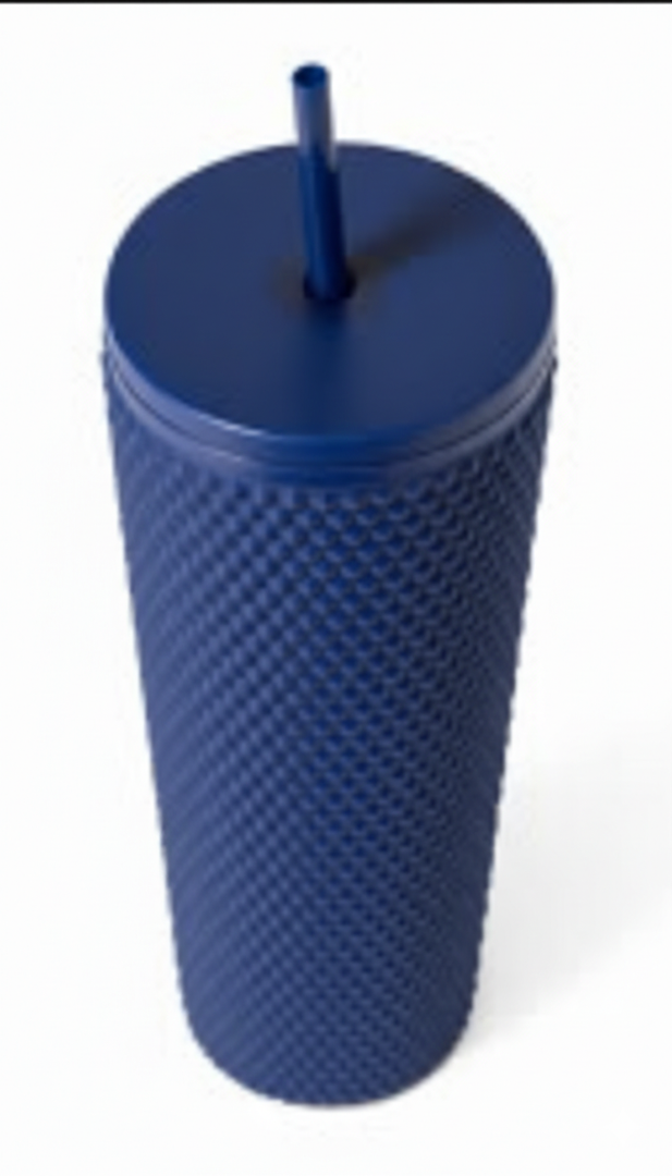 Manna 24 Oz Studded Tumbler, Navy Blue