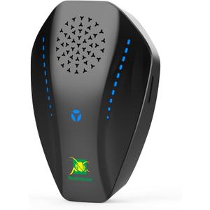 Ultrasonic Repeller & Insect Indoor Repeller, Electronic Ultrasonic Plug in Repellent for Roach, Mosquito, Mice, Spider, Ant, Flea, Bug, Pest Deterrent for House Garage Office Hotel