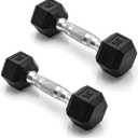 CAP Barbell Coated Dumbbell Weight | Multiple Options Pairs & Sets (5 lb - Pair)