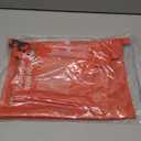 pack all 3 Pcs Water-resistant Material Zipper Pouch Set, Mesh Zipper Bags for Storage, Travel, Office (Orange)