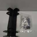 Muzata 4Pack Adjustable Post Base Brackets Fit 1.5x1.5 2x2 2x4 4x4 Heavy Duty Wood Fence Pergola Black Half Column Deck Post Anchor for Deck Railing Mailbox WT32