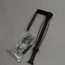 Paper Towel Holder Under Cabinet, Single Hand Operable Wall Mount with Damping Effect, Self-Adhesive or Drilled Paper Roll Holders for Kitchen, Bathroom, RV(2 Towel Robe Hooks) (Black)