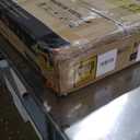 COMHOMA Vanity Desk with Mirror and Lights, Makeup Vanity Table with 4 Drawers & Storage Shelves, Large HD Mirror, 3 Color Modes & Adjustable Brightness, Modern Dressing Table for Bedroom, Pearl White