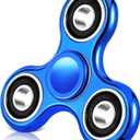Gigilli Fidget Spinner, Stress Relief Fidget Spinners for Kids Adults, Sensory Fidget Toys Anxiety Relief for ADHD Autism Birthday Easter Basket Stuffers for Kids, Classroom Prizes for Boys Girls (Blue)