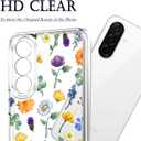 Unov Case Compatible with Galaxy A36 / A37 5G Flower Girly Floral Garden Embossed Pattern Design Slim Protective Soft TPU Bumper Back Cover