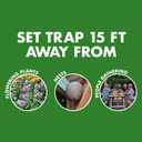 Spectracide Wasp, Hornet & Yellowjacket Trap, Hanging Wasp & Hornet Trap with a Quick-Drown Formula That Submerges & Kills Insects, 1 Count