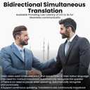 Hastraith AI Translation Earbuds Real Time, 139 Language Translator Earbuds TWS 3-in-1 Translation Headphones, Translation Device for Travel Business Learning Compatible with iOS and Android, Black