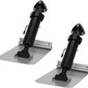 Self-Leveling Trim Tab System for Boats(2pc), 6"x8" Tab, for up to 16' Boat, Boat Trim Tabs for Smoother Ride, Great Control & Fuel Savings, Heavy-Duty Trim Tabs for Boats, Easily Install & Maintain