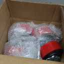 Nefish 5 Inch Industrial Casters Set of 4, Heavy Duty Casters with Brake 4000 Lbs, No Noise Polyurethane Wheel on Steel Hub, Swivel Plate Caster Wheels for Toolbox Workbench (4 Swivel & Brakes)