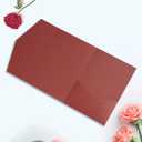 25 Pieces A7 Pocket Invitations (5.12 x 7.09) Trifold Wedding Invitation Cards for 5x7 Invites Wedding Bridal Shower Engagement Birthday Sweet 16 (Pearl Burgundy) (Pearl Burgundy)