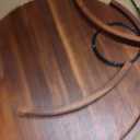 21" Acacia Wood Lazy Susan Organizer Kitchen Turntable for Cabinet Pantry Table Organization
