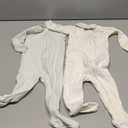 Amazon Essentials x Sofia Grainge Unisex Toddlers and Babies' Snug-Fit Cotton Footed Pajamas (6-9 Months, Ivory/Pale Green)