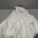 Satin Flower Girl Dress with Big Bow Elegant Sleeveless A-Line Ball Gowns Formal Communion Wedding Party Dresses (6, White)