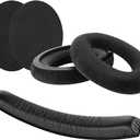 Geekria Earpad and Headband Set Compatible with Sennheiser HD 380/380 Pro, PC350, Game Zero Headphones, Repair Parts Suit (Black)