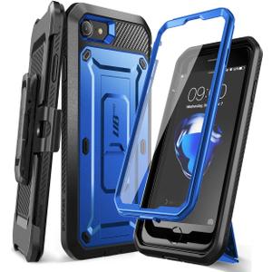 SUPCASE for iPhone SE 3rd Generation/iPhone SE 2nd Generation/iPhone 7/ iPhone 8 Case (Unicorn Beetle Pro), with Screen Protector & Stand & Holster Rugged Phone Case for Apple iPhone SE, RoyalBlue