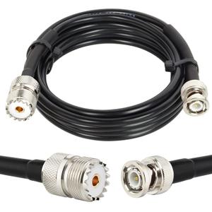 XRDS -RF UHF Female SO239 to BNC Male Cable 10FT, BNC to UHF Coax RG58 Antenna Cable for CB Ham Radio Antenna Scanner
