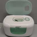 Momcozy New Baby Wipe Warmer, 100pcs Larger Capacity Wipe Dispenser, 10-Min Fast Heating with 4 Temperature Modes, Innovative Spring Design, Silicone & Top Seals,Quick Even Heating, 3-Level Nightlight (Upgraded WW02 100pcs, Green)