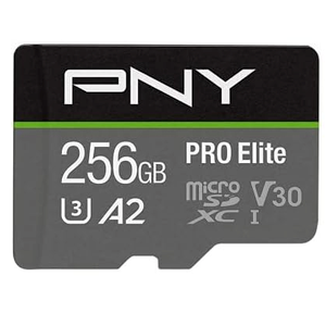 PNY 256GB PRO Elite Class 10 U3 V30 and 256GB Premier-X Class 10 U3 V30 microSDXC Memory Cards