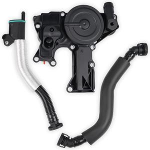 WATERWICH PCV Valve Engine Crankcase Vent Oil Separator Breather Hose Kit Compatible with Audi A3 A4 A5 Q5 TT VW Beetle CC Jetta Passat GTI Replacement for 06H103495 06H103495B